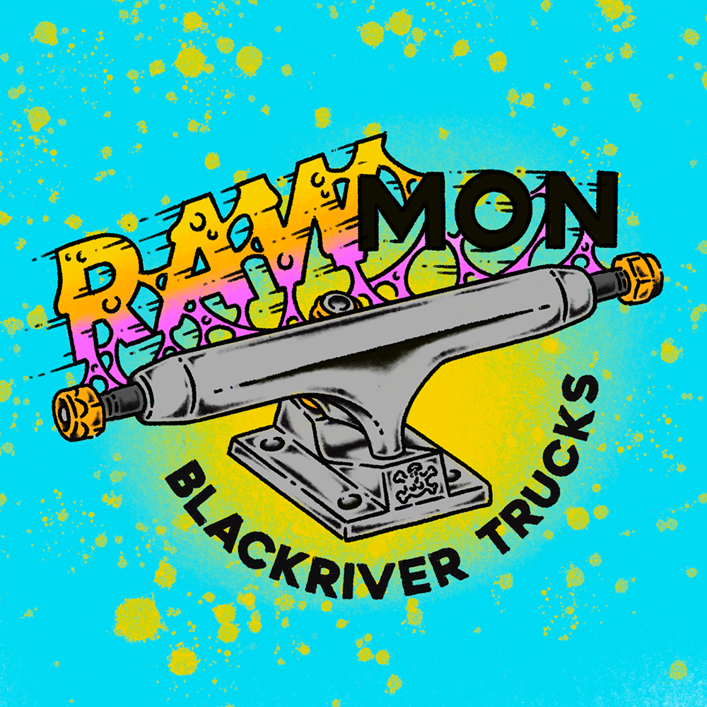 Blackriver Fingerboard 3.0 RAWmon Trucks - Ramon Angelow Signature