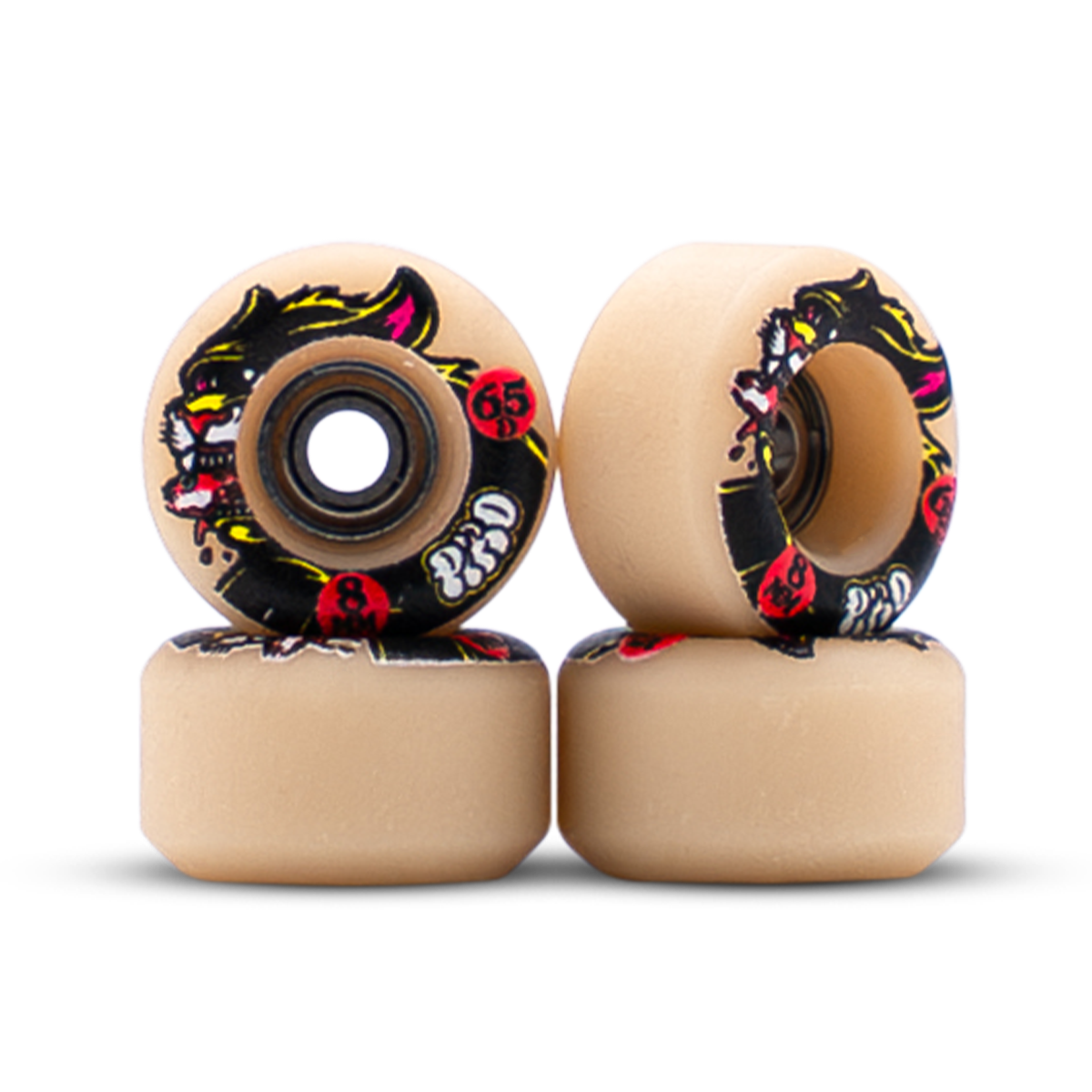 Piro Performance Graphic Fingerboard Wheels - Bakeneko