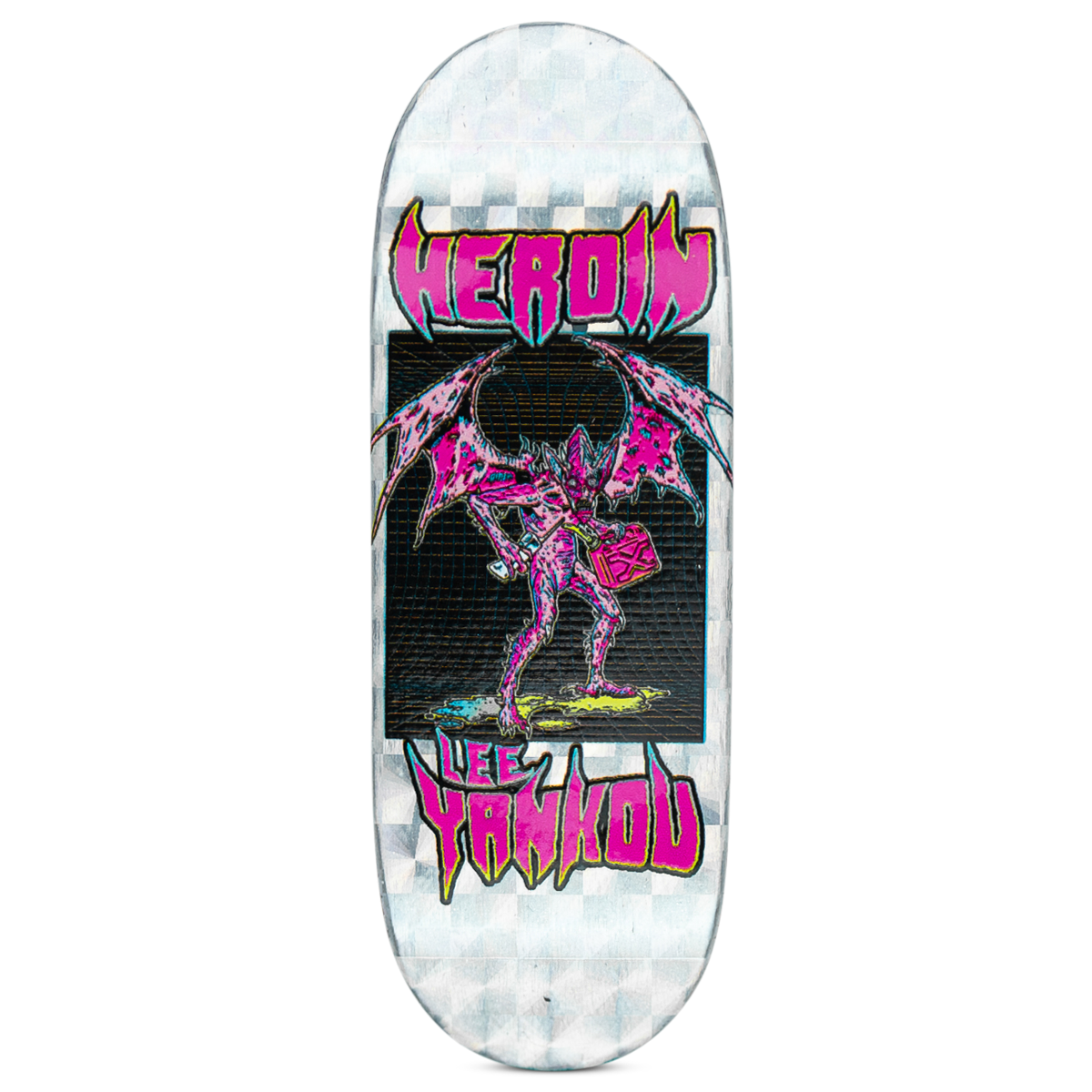 Maple Lab Fingerboard Deck - Lee Yankou Video City II Hellscape