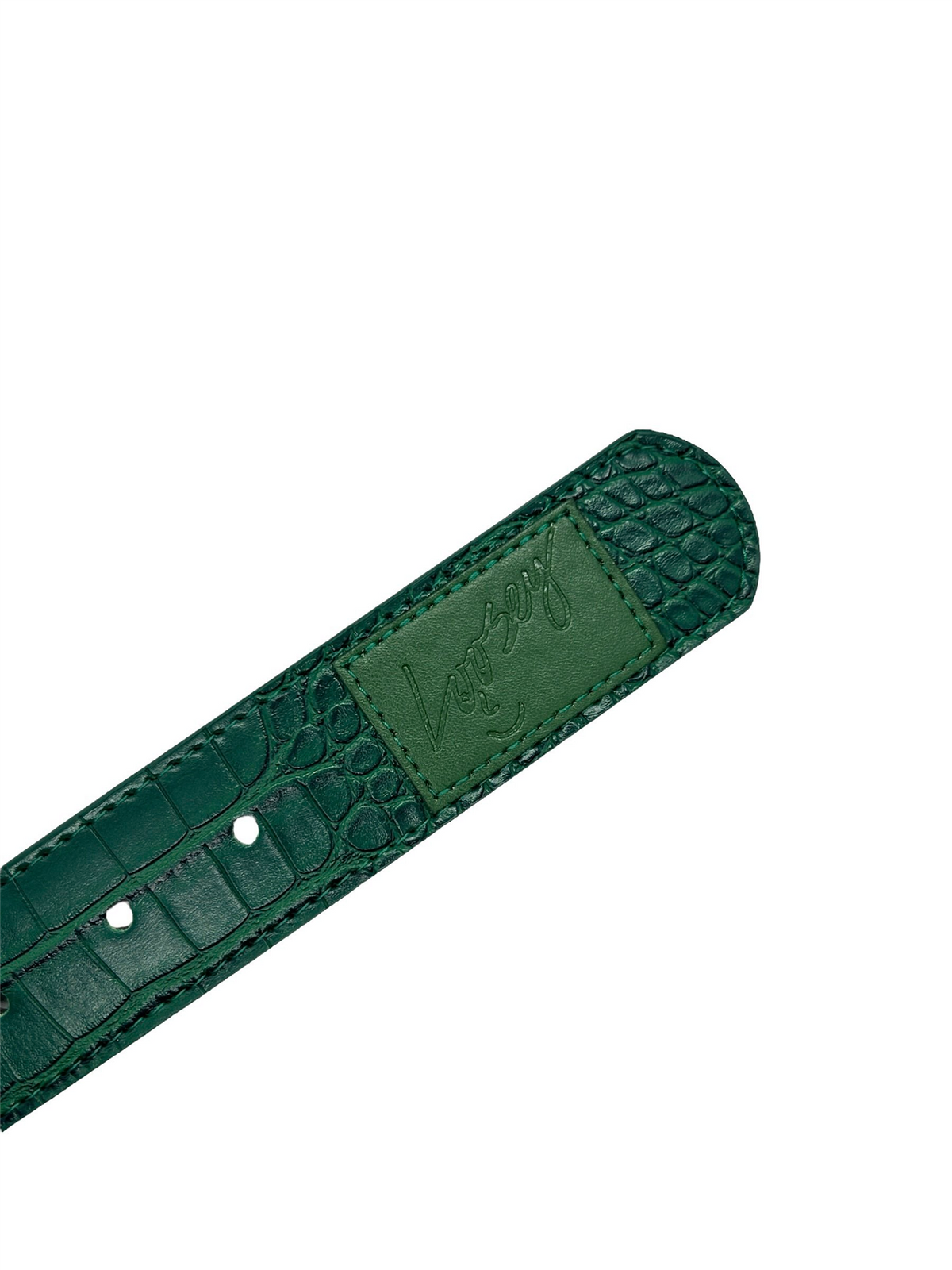 Loosey Green Croc Skin Belt