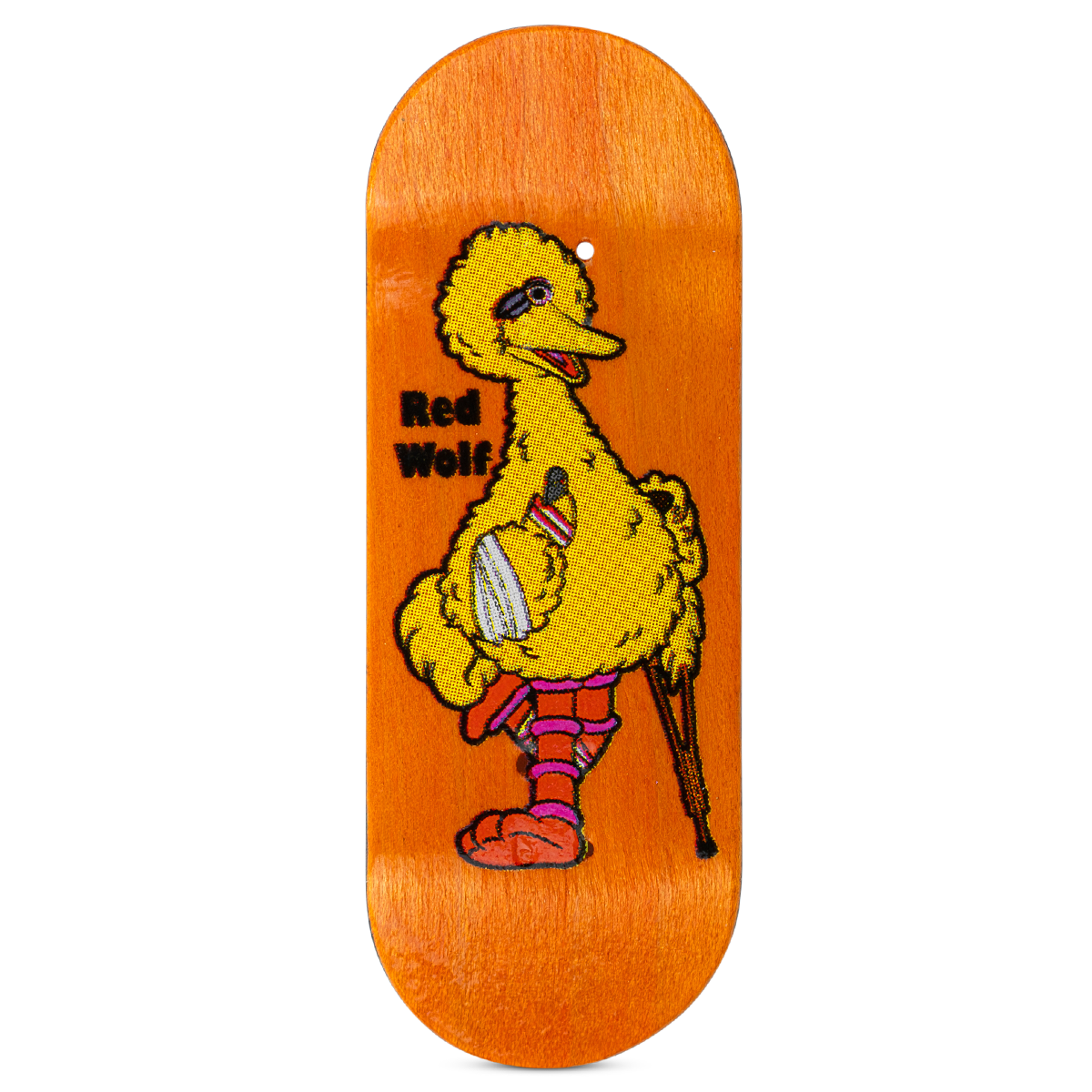 Red Wolf Fingerboard Deck - Big Bird
