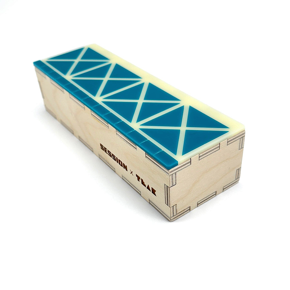 Teak Tuning Fingerboard Ramp - Shred Ledge w/ Acrylic Surface