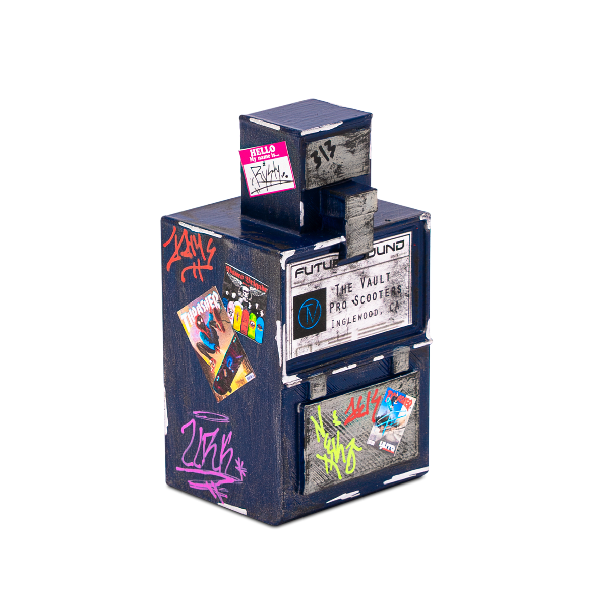 FutureBoundPrints Fingerboard Ramp - Thrashed Newsbox