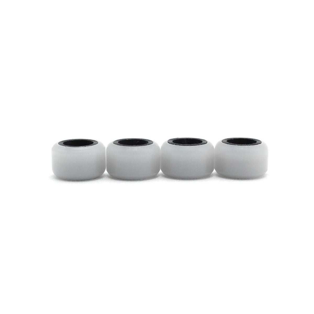 FlatFace Fingerboard Dual Durometer Bearing Wheels - White and Black