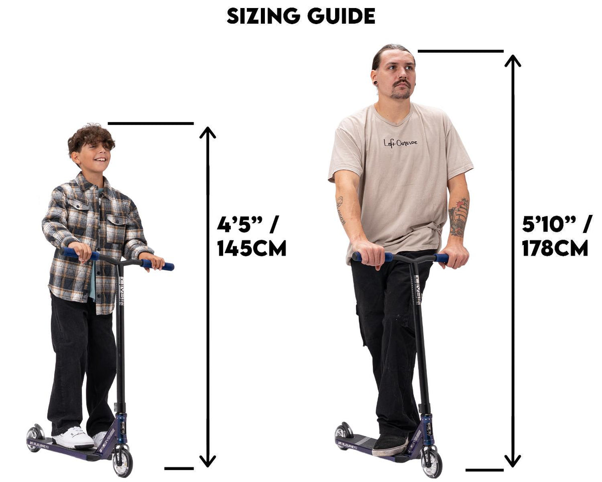 Sizing Guide for Invert Journey 2.5 Pro Scooter