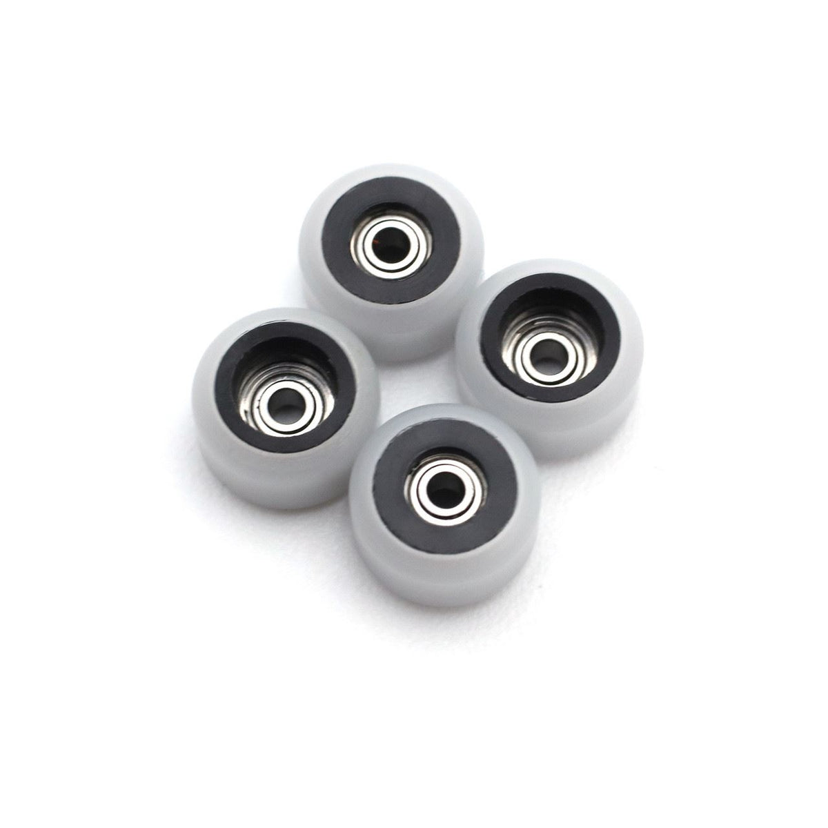 FlatFace Fingerboard Dual Durometer V2 Bearing Wheels - Black and White
