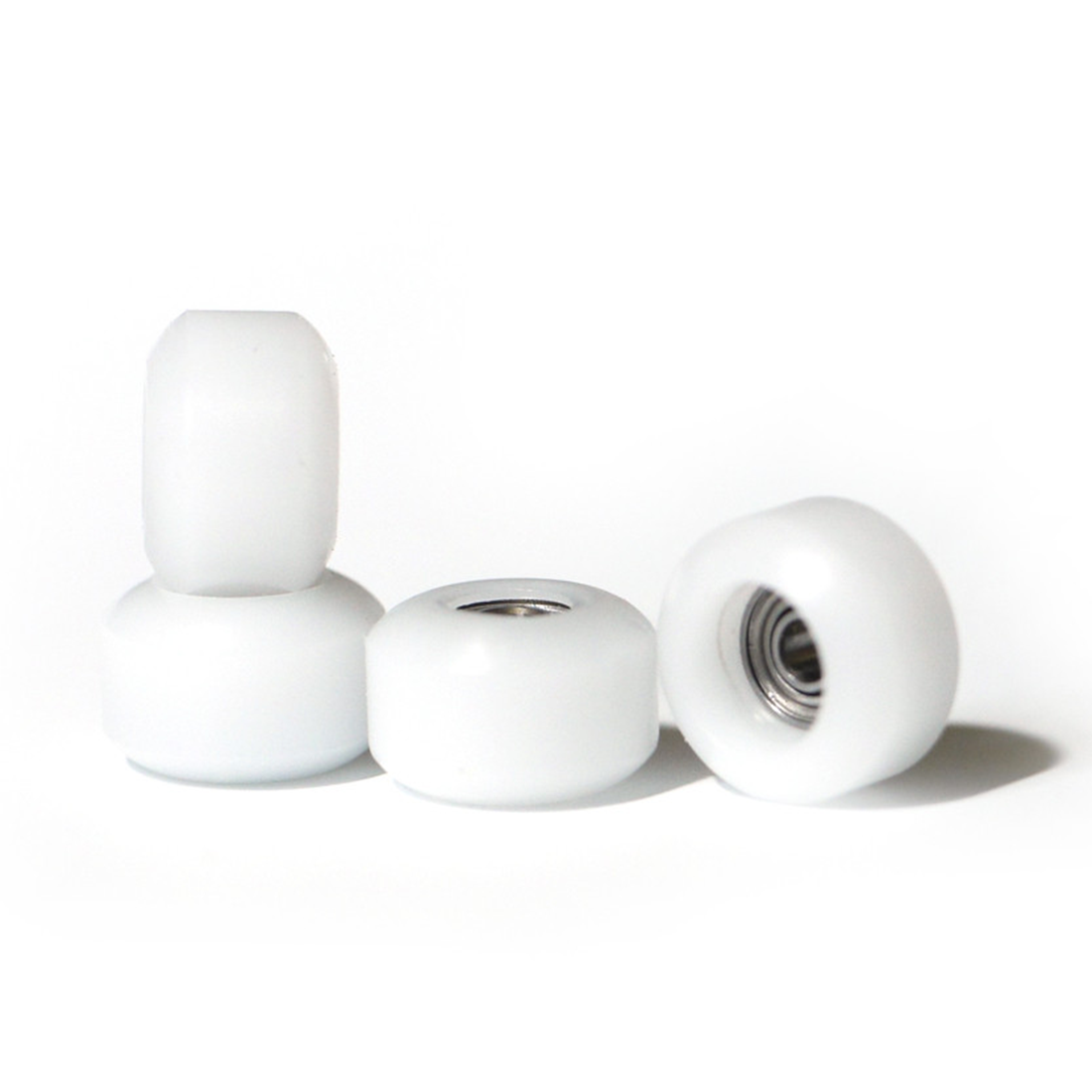 FlatFace Street Shape Fingerboard  Wheels - White