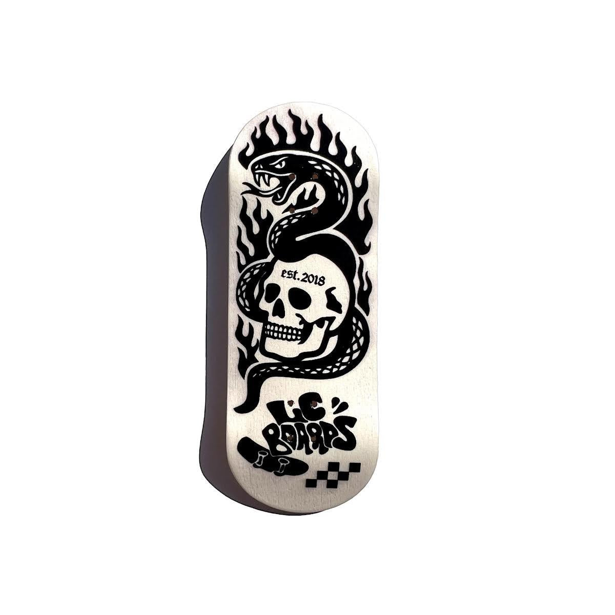 LC Boards Fingerboard Complete - Skull Graphic