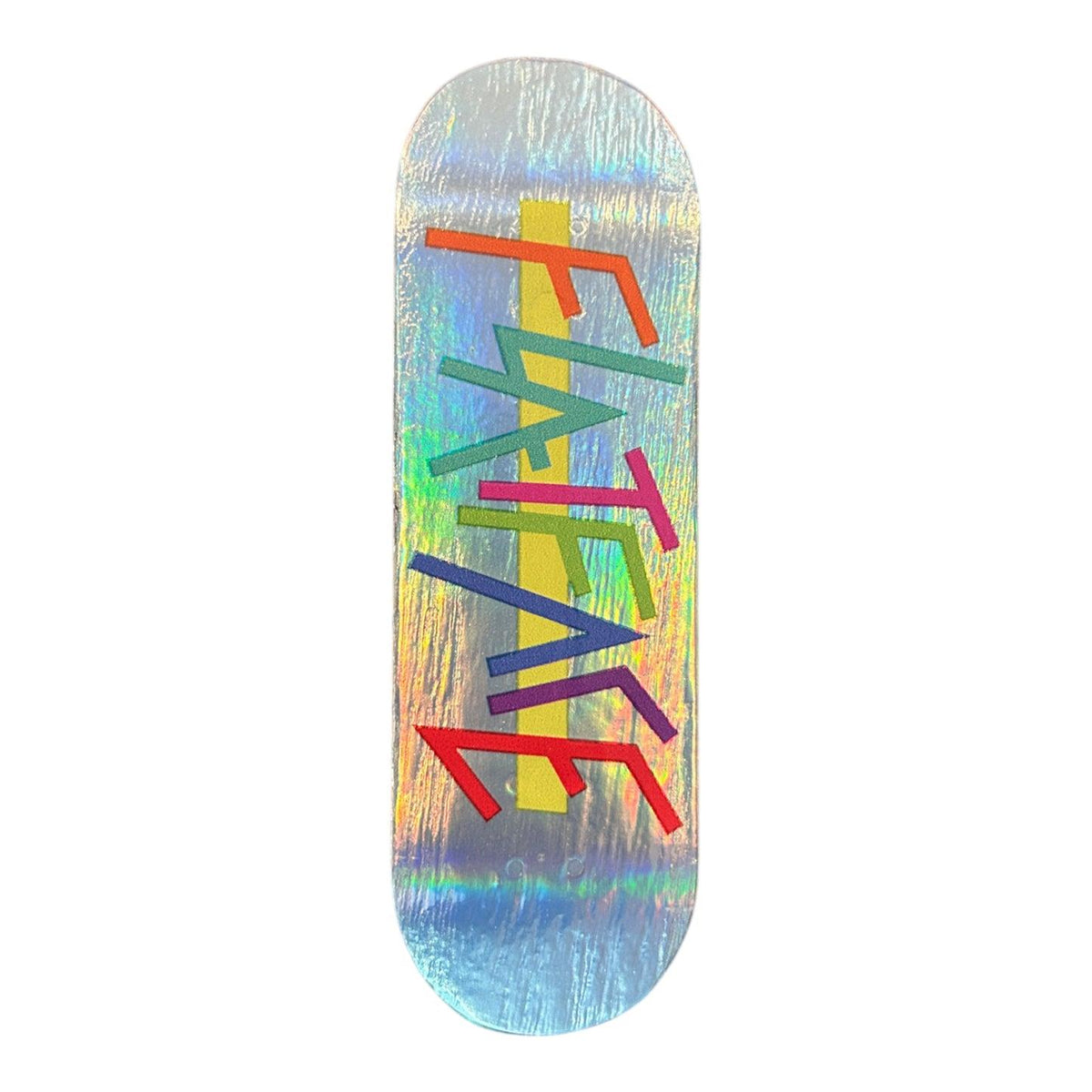 FlatFace G15.12 Fingerboard Deck - Neon Diner Silver Holo Metallic