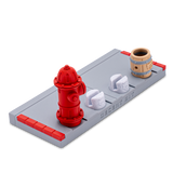 DecentBit Fingerboard Ramp - Sidewalk Stand w/Hydrant and Barrel
