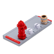 DecentBit Fingerboard Ramp - Sidewalk Stand w/Hydrant and Barrel