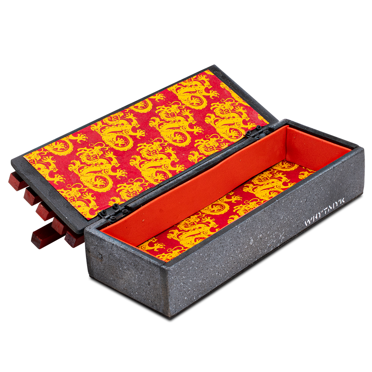 WhytMykConcrete Fingerboard Ramp - Double Bench Box