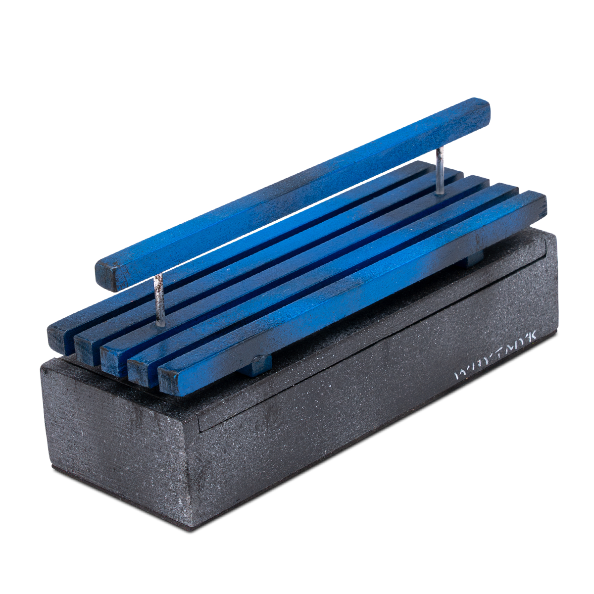 WhytMykConcrete Fingerboard Ramp - Double Bench Box