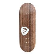 FlatFace Flatty Fingerboard Deck - Walnut Mini Logo