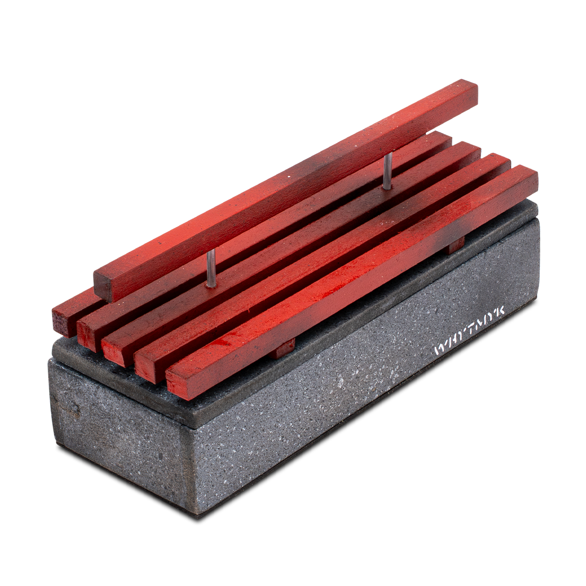 WhytMykConcrete Fingerboard Ramp - Double Bench Box