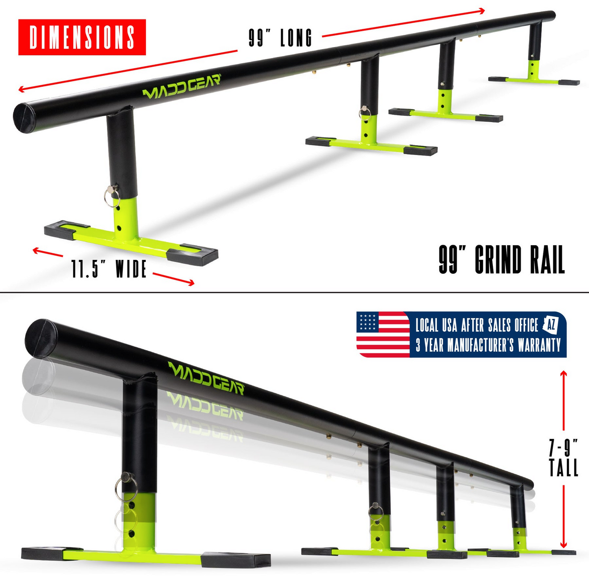 Riel de molienda Madd Gear Ninety9 - 99"
