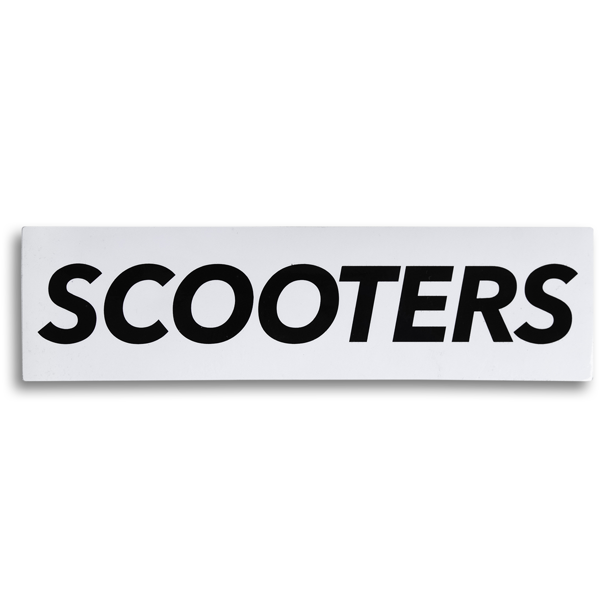 Pegatina de scooters sin marcar - Blanco y negro