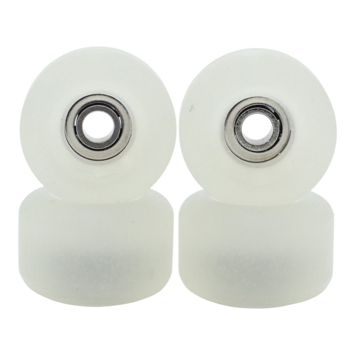 Blistered x FlatFace G4 Fingerboard Wheels - 60D - Clear Sunshift into Blue Subtle Glow