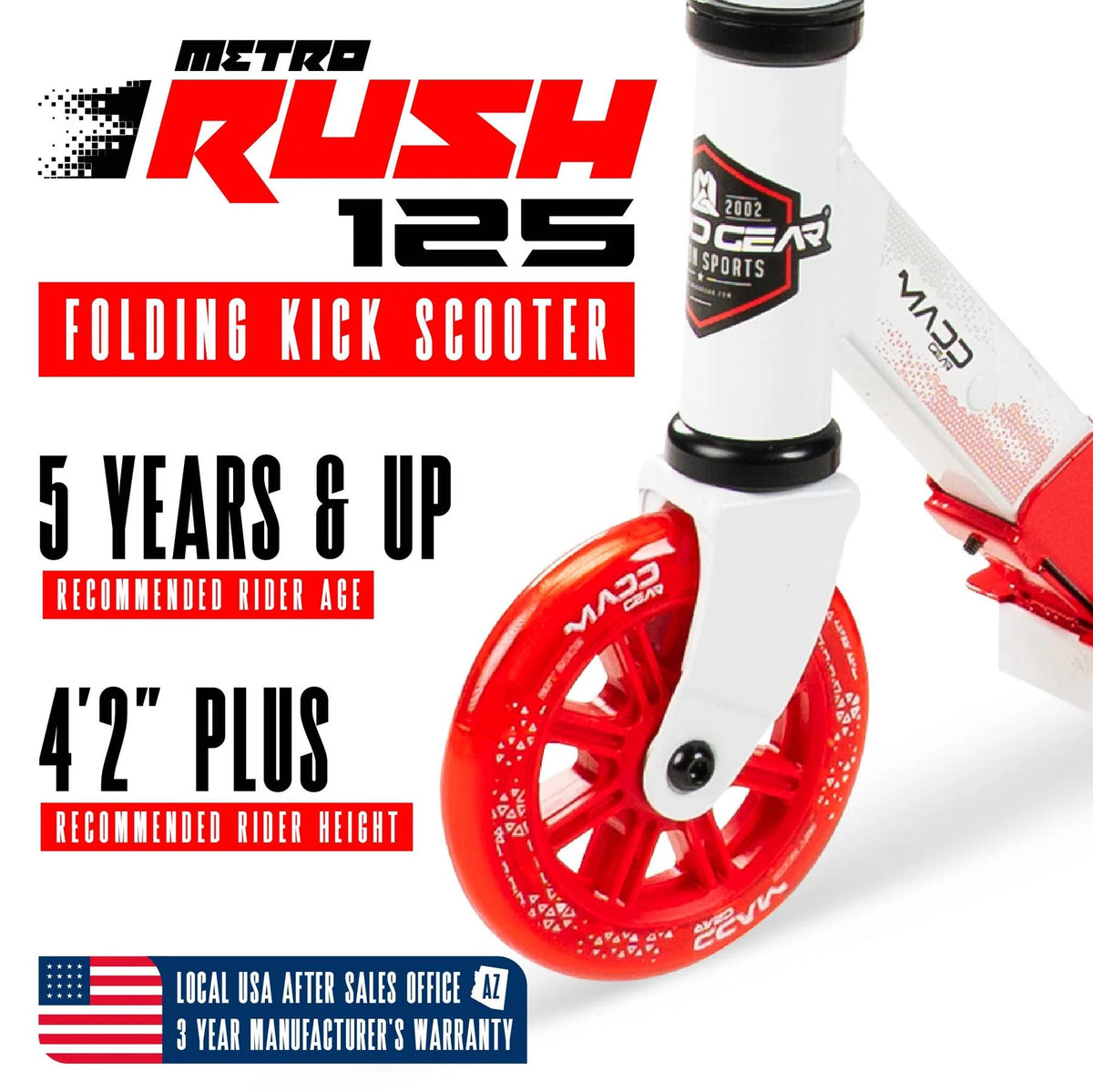 Madd Gear Rush 125 Youth Scooter