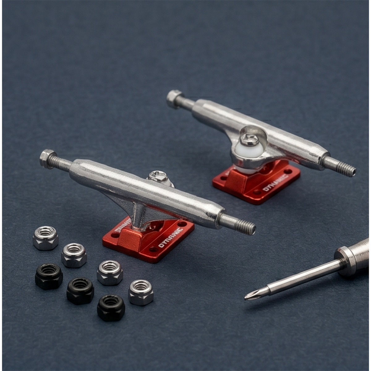 Dynamic Fingerboard Dual Bearing Trucks - 34mm