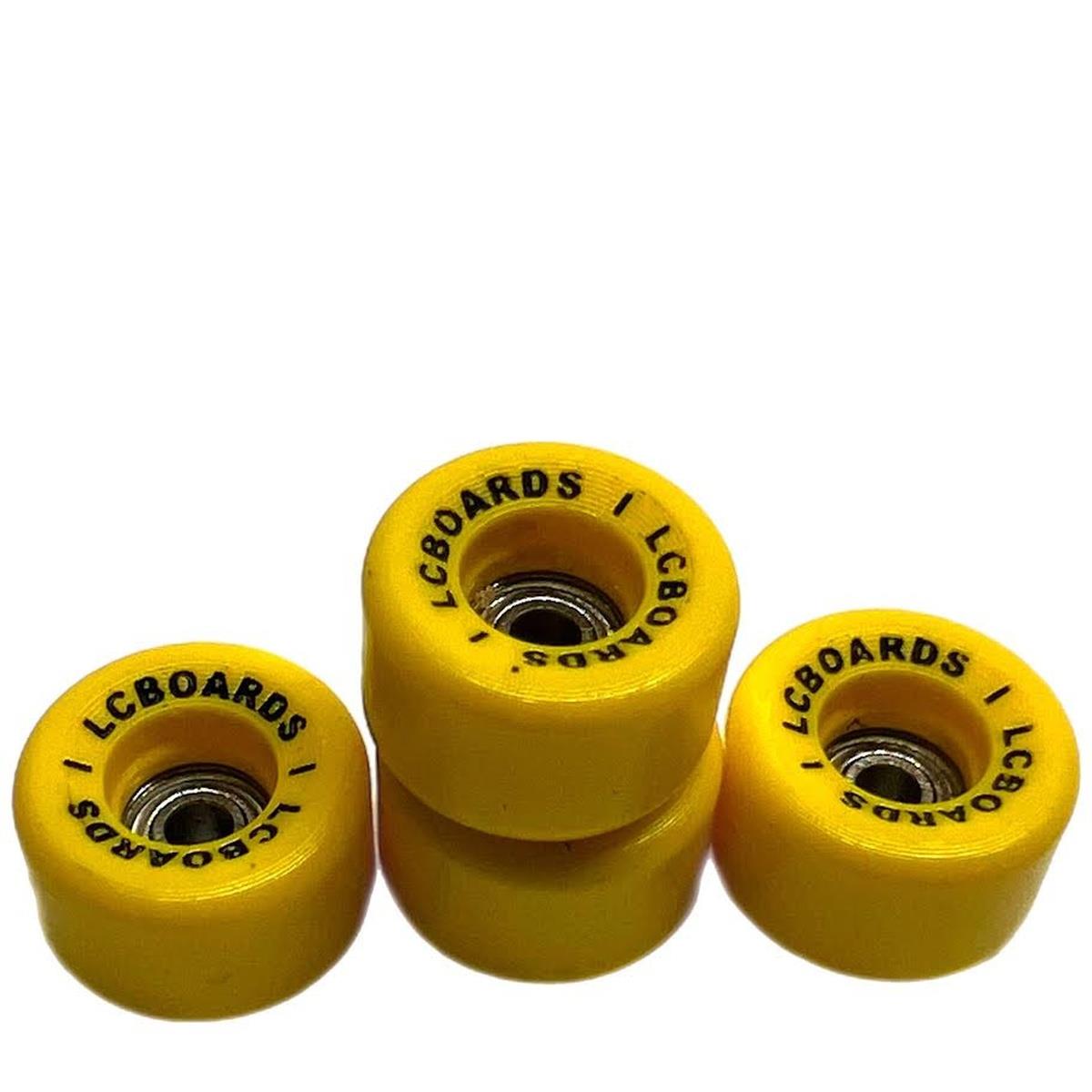 LC Boards Lettered Urethane Fingerboard Wheels - Bowl 2.0